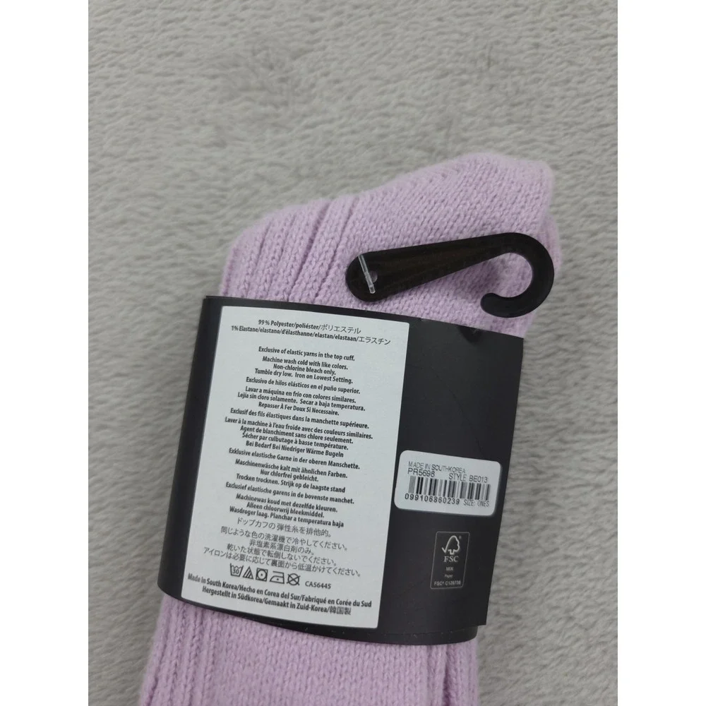 New J Crew Socks Womens Cozy One Pair One Size Lavender‎ Ribbed OS